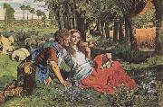 William Holman Hunt The Hireling Shepherd (mk09) oil painting reproduction